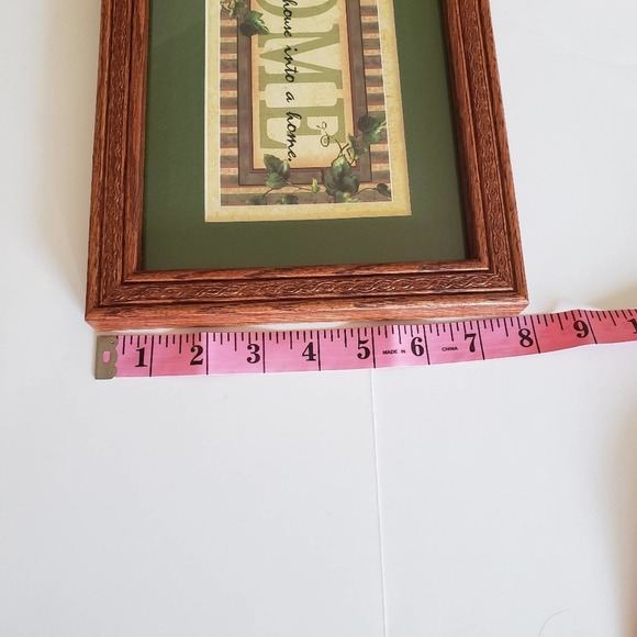 Home & Garden Party Framed Wall Decor Green 12×8 Love Turns a House into a Home - Picture 4 of 4